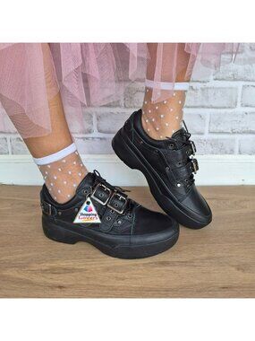 ⭐Vans Old Skool Efron Premium Size 8.5 Women's shoes Sneakers Black VN000EEDBLK
